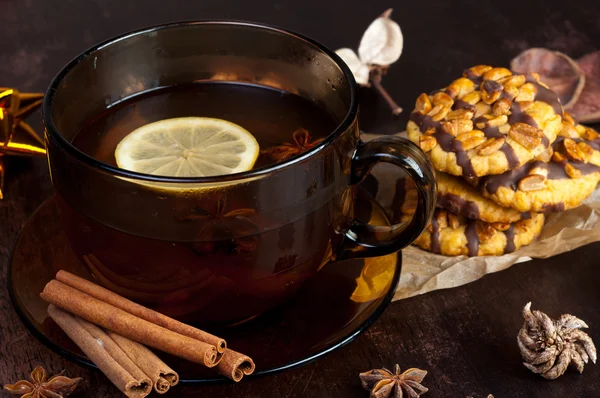 Winter tea — Stock Photo, Image