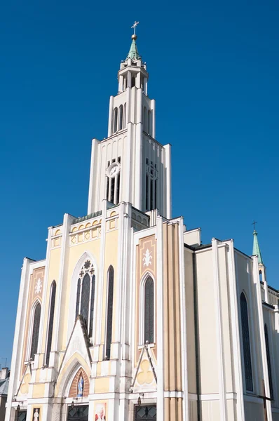 Kyrkan i församling av renaste hjärtat av mary - Warszawa — Stockfoto