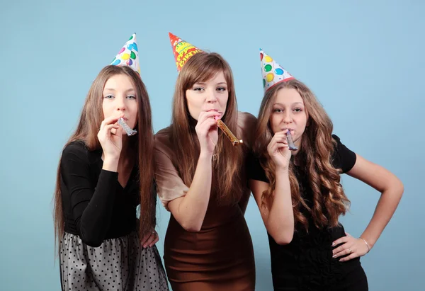 A Group of beautiful girls at the party — Stock Photo, Image