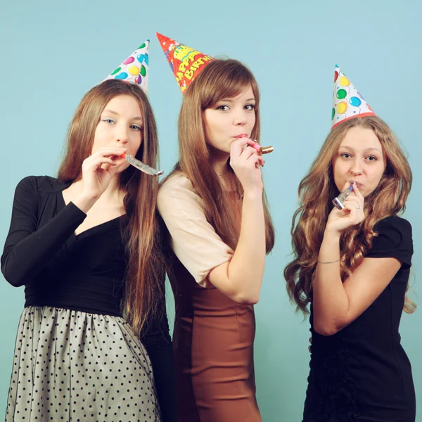 A Group of beautiful girls at the party — Stock Photo, Image