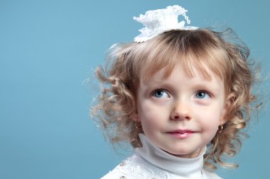 Portrait of charming girl