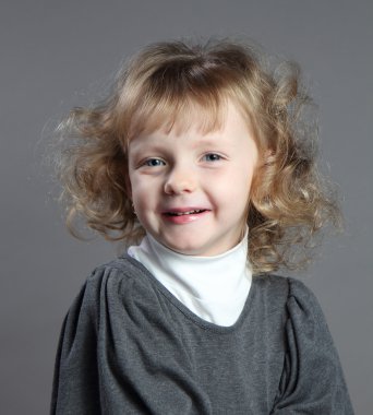 Portrait of charming girl.