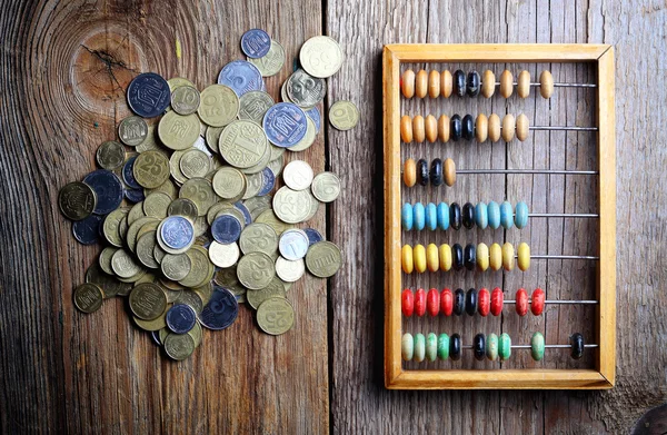 ahşap arka plan paraları