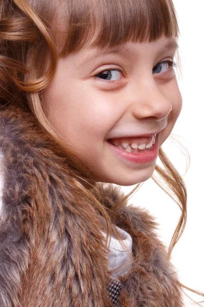 Retrato de uma menina fanny . — Fotografia de Stock