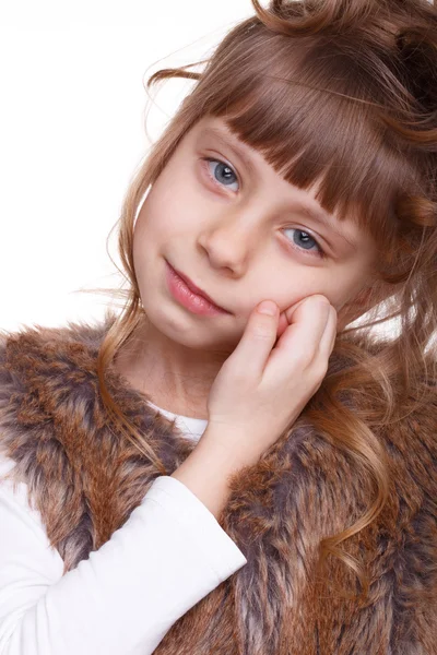 Retrato de uma menina fanny . — Fotografia de Stock