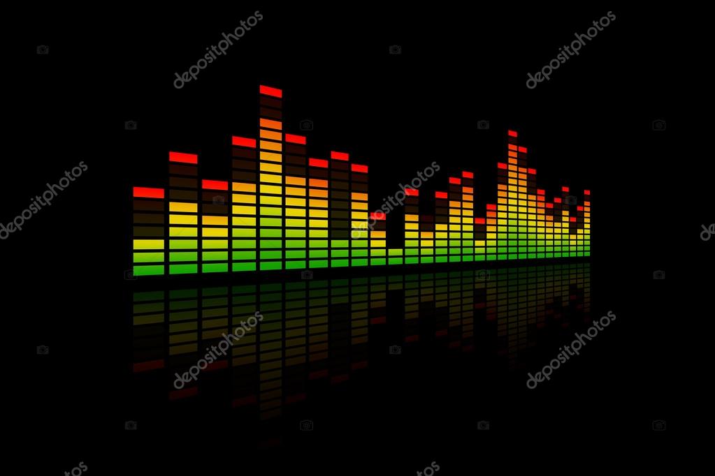 Pictures equalizer bar 3D Music Equalizer Bars — Stock Photo