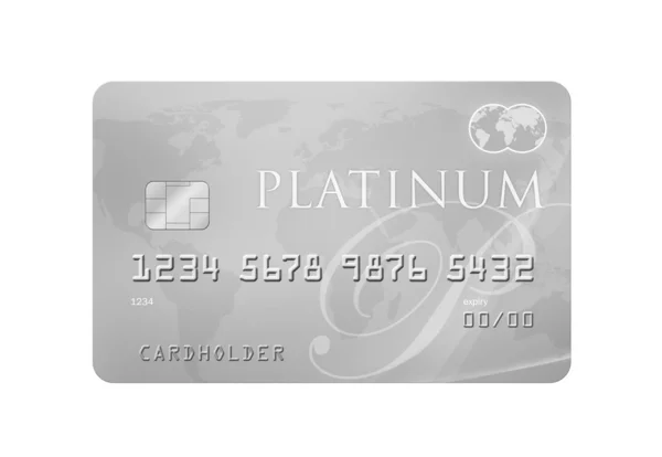 Platina creditcard — Stockfoto