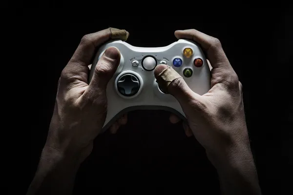 Video games verslaving — Fotografia de Stock