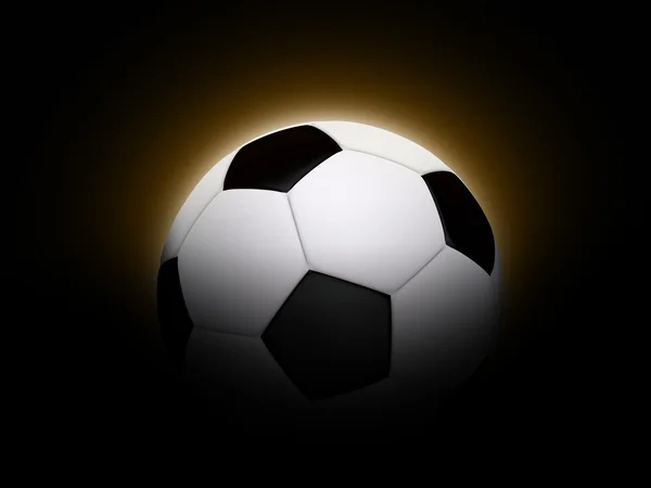 Fotbalový míč - fotbal záře — Stock fotografie