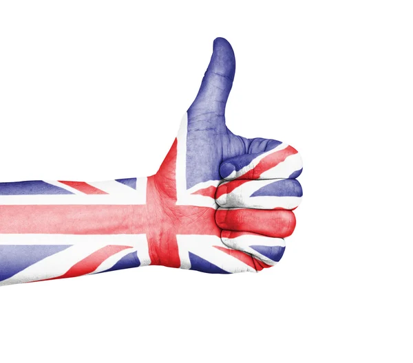 Пальцы вверх - Великобритания — стоковое фото