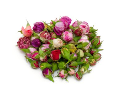 Gül tomurcukları kurutulmuş için hazır