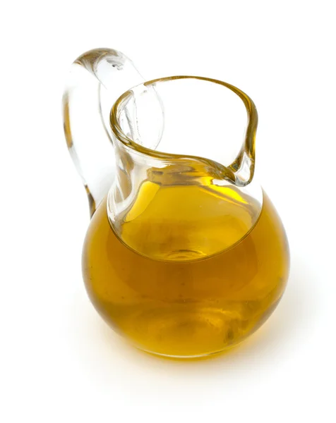 Olive oil in a pitcher — Stock Photo, Image