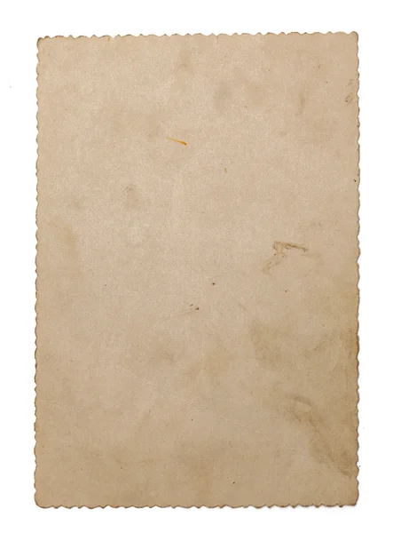 Oud papier geïsoleerd op witte achtergrond — Stockfoto