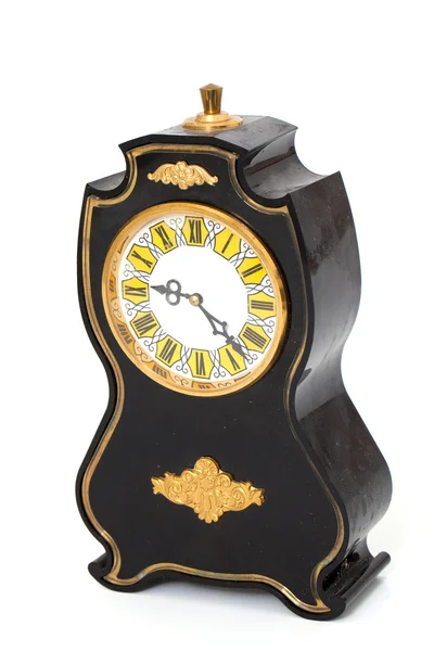 Stary zegar vintage na białym tle — Zdjęcie stockowe