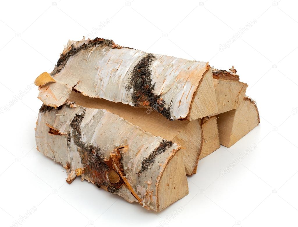 Cut logs of fire wood