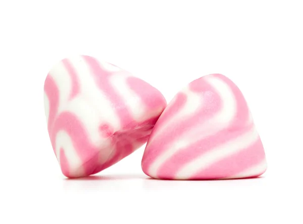 Marshmallow branco e rosa — Fotografia de Stock