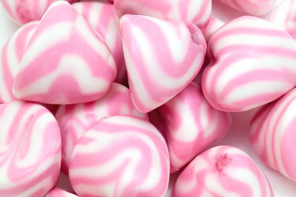 Witte en roze marshmallow — Stockfoto