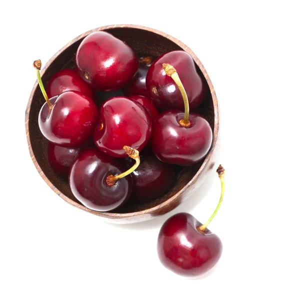 Cherry v misce — Stock fotografie