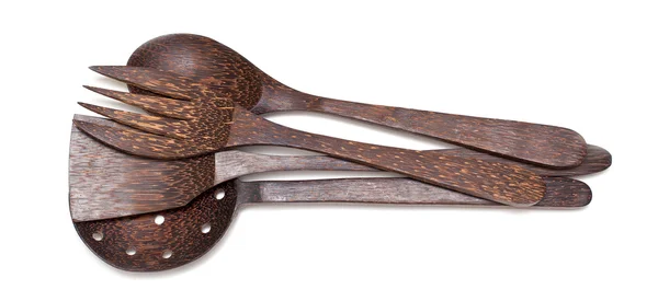 Деревянные инструменты для кухни — стоковое фото