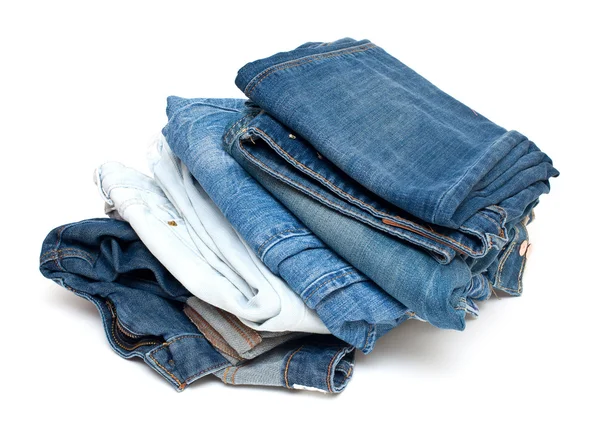 Stack of jeans — Stock Photo, Image