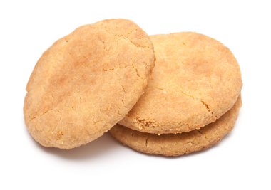 beyaz izole kurabiye kurabiye