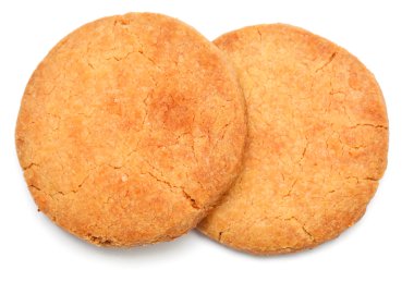 beyaz izole kurabiye kurabiye