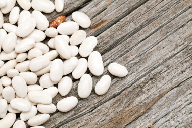 ahşap yüzeyde Dermason Fasulye