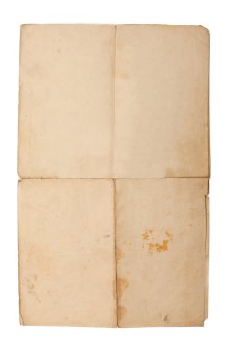 eski katlanmış kağıt