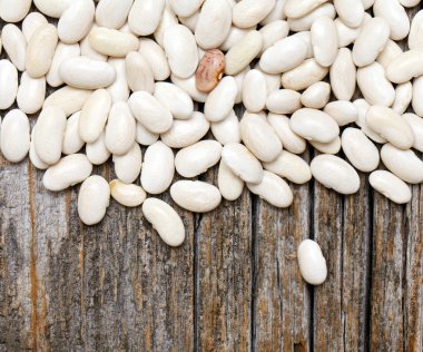 ahşap yüzeyde Dermason Fasulye