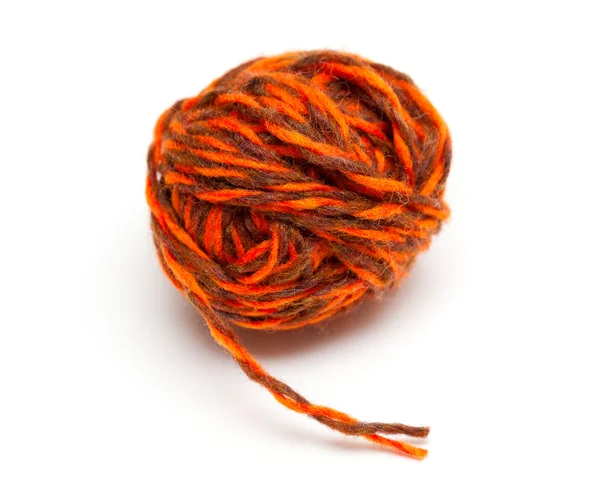 Ball of yarn for knitting isolated on white background — Stock Photo, Image