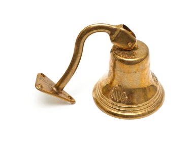 beyaz izole kapı zili