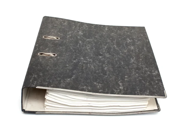 Μαύρο φάκελο με έγγραφα — Φωτογραφία Αρχείου