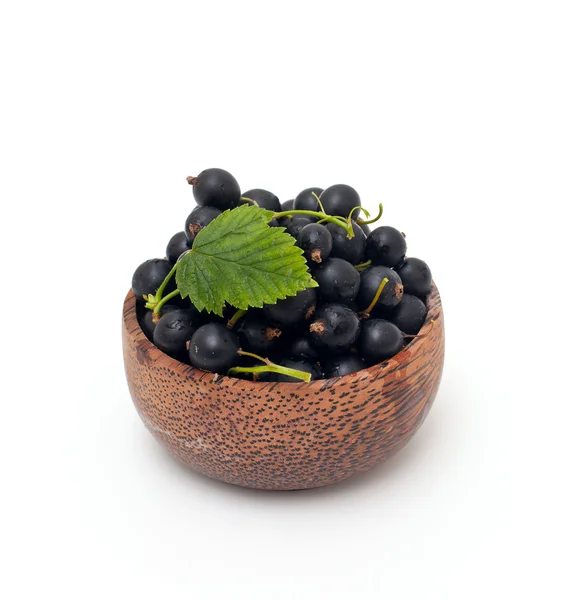 Bowl with black currant — Stock Photo, Image