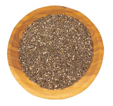 chia tohumları beyaz arkaplanda izole