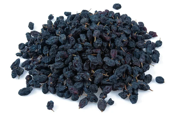 Blue Raisins Isolated White Background — Stock Photo, Image