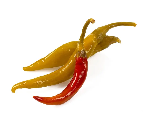 Gekneusde Jalapeno Hete Peper Geïsoleerd Witte Achtergrond Voedselfotografie Pittige Peper — Stockfoto