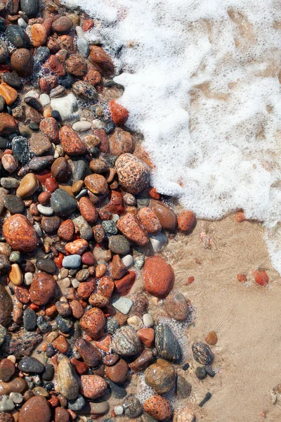 Stone Background Sea Beach — Fotografia de Stock