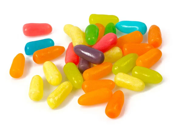 Jelly Pills Candies Isolated White Background — 图库照片