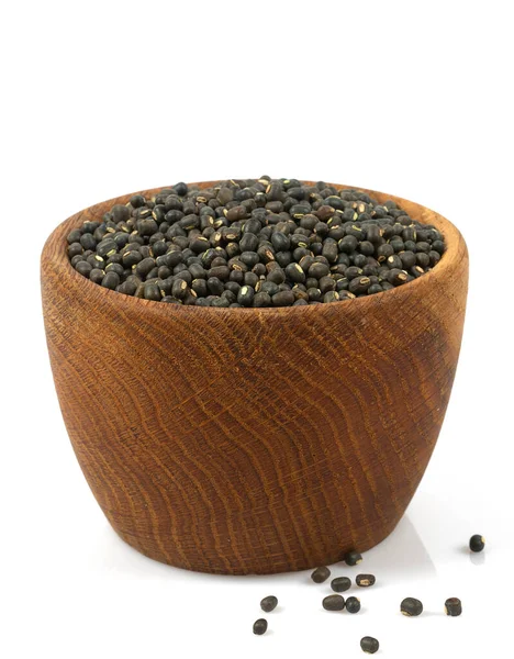 Black Beans Isolated White Background — Stock Photo, Image