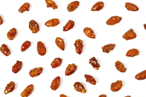 Sugared Almonds Isolated White Background — Stock Photo, Image