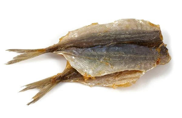 Beyaz Arka Planda Izole Edilmiş Kurutulmuş Balık — Stok fotoğraf