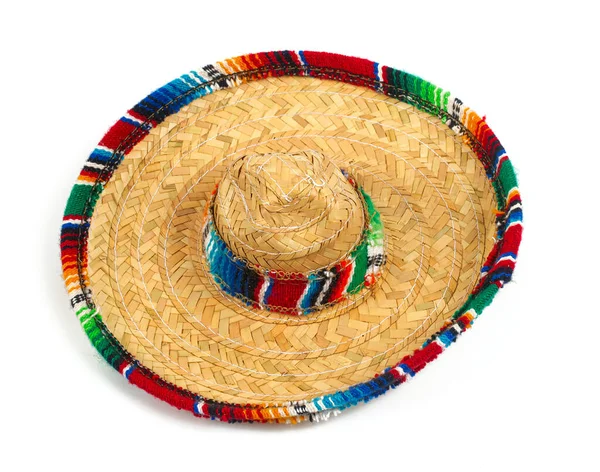 Sombrero şapkası beyaz arkaplanda izole