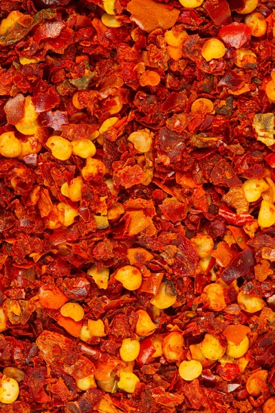 Getrockneter Paprika Hintergrund Draufsicht — Stockfoto