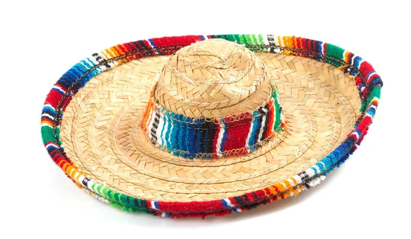 Sombrero şapkası beyaz arkaplanda izole