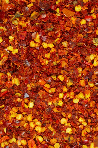 Chiliflocken Hintergrund Lebensmittel Hintergrund — Stockfoto