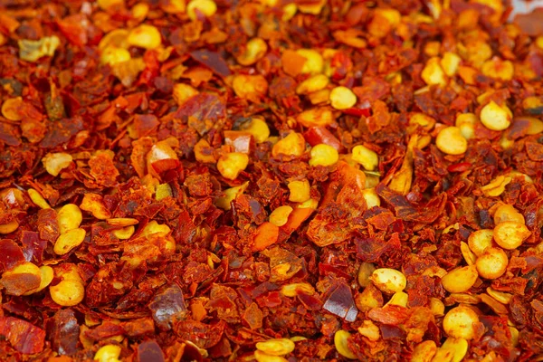 Chili Flakes Background Food Background — стоковое фото