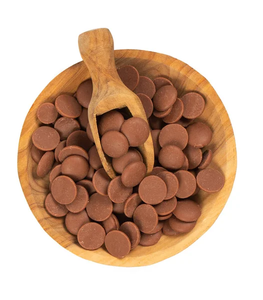 Pedaços Chocolate Saborosos Isolados Fundo Branco Vista Superior — Fotografia de Stock