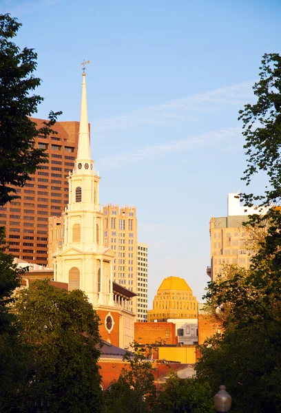 Kilise Downtown boston — Stok fotoğraf