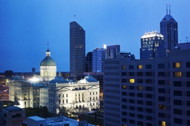 bina şehir merkezinde eyalet capitiol Indianapolis