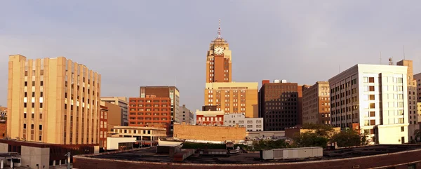 Şehir merkezinde lansing — Stok fotoğraf